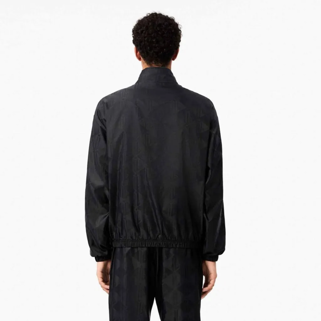 Tracksuits*Lacoste Crocodile Print Aop Mono Track Jacket in Black