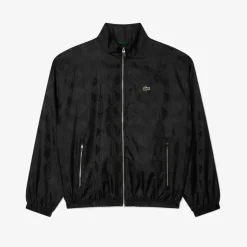 Tracksuits*Lacoste Crocodile Print Aop Mono Track Jacket in Black