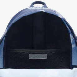 Bags*Lacoste Crocodile Print Backpack in Blue