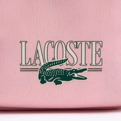Bags*Lacoste Crocodile Print Cross Body Bag in Pink
