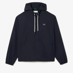 Coats And Jackets*Lacoste Detachable Hood Sportsuit Jacket in Navy