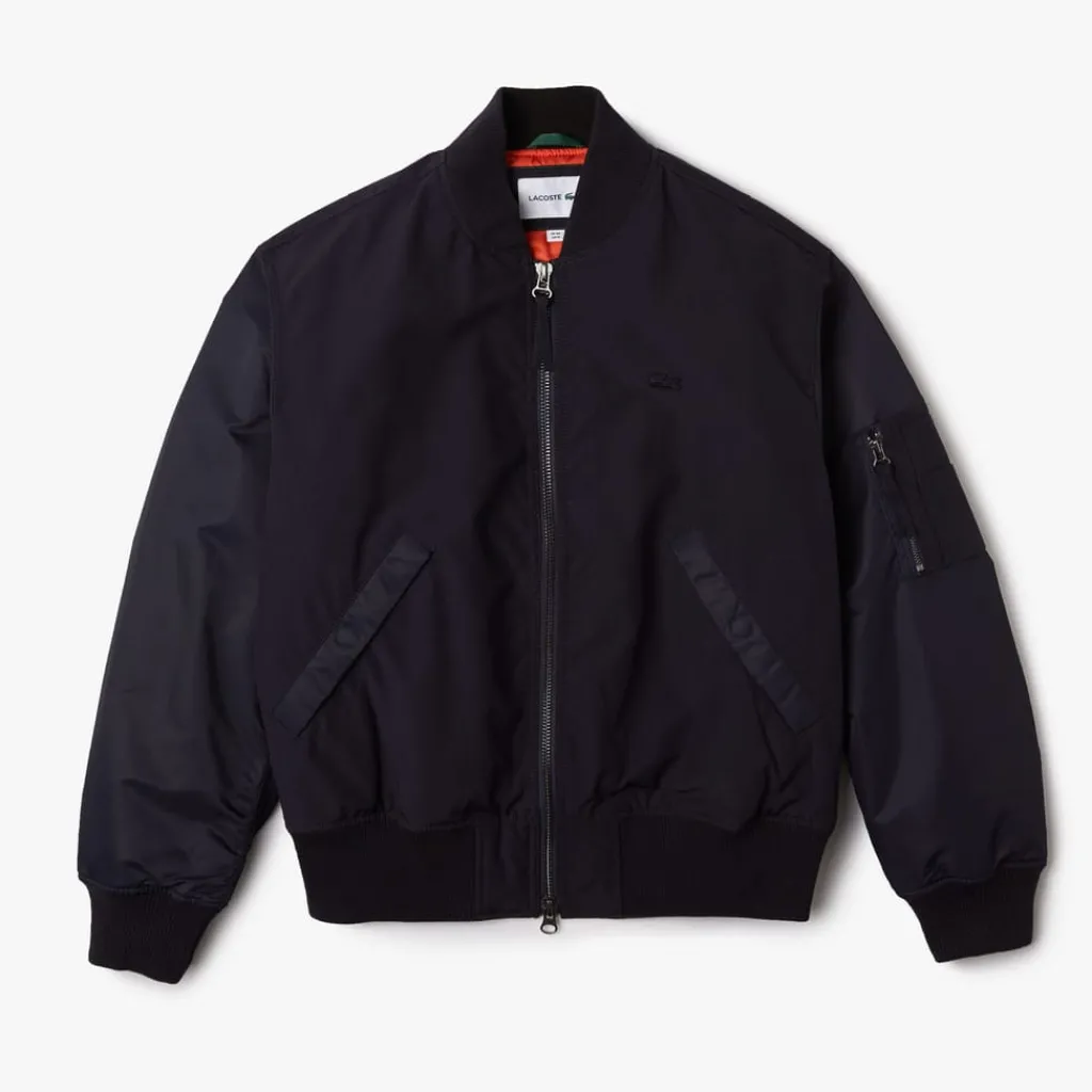 Coats And Jackets*Lacoste Full Zip Bomber Jacket in Navy