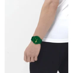 Jewellery-Watches*Lacoste Gents 12.12 Hero Silicone Strap Watch in Green