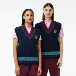 Sweatshirts*Lacoste Heavy Cotton Badge Accent Tennis Sweatshirt in Navy