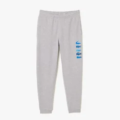 Trousers*Lacoste Iconic Print Jogger Track Pants in Grey
