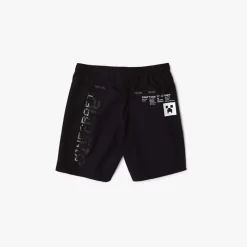 Shorts*Lacoste x Minecraft Nylon Bermuda Shorts in Black