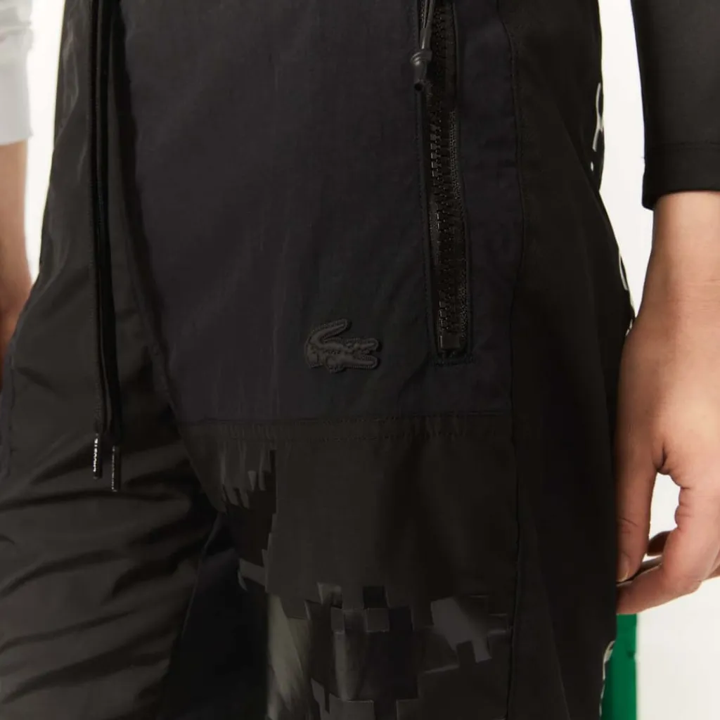 Shorts*Lacoste x Minecraft Nylon Bermuda Shorts in Black