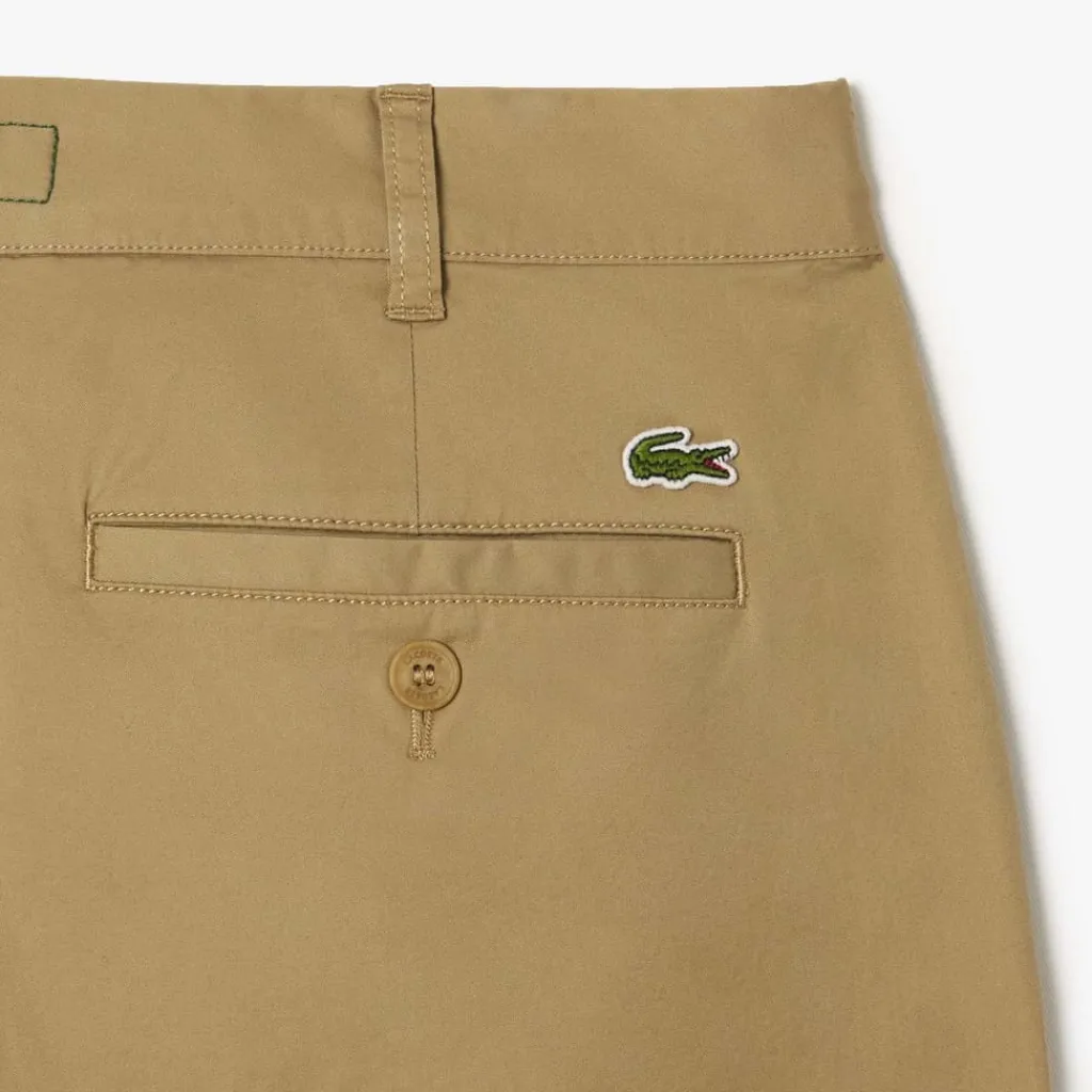 Trousers*Lacoste Lightweight Slim-Fit Stretch Pants in Beige