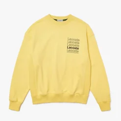 Sweatshirts*Lacoste Live Live Loose Fit Crewneck Sweatshirt in Yellow