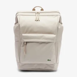 Bags*Lacoste Logo Backpack in Beige