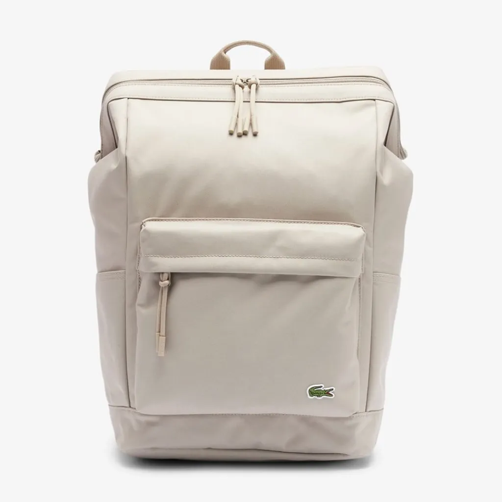 Bags*Lacoste Logo Backpack in Beige