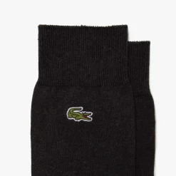 Underwear And Socks*Lacoste Long Cotton Marl Socks in Black