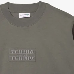T-Shirts And Vests*Lacoste Long Sleeve Loose Fit Cotton T-Shirt in Grey