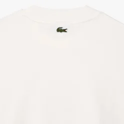 T-Shirts And Vests*Lacoste Long Sleeve Loose Fit Cotton T-Shirt in Cream