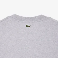 T-Shirts And Vests*Lacoste Loose Fit Heavy Cotton Printed T-Shirt in Grey