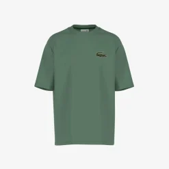 T-Shirts And Vests*Lacoste Loose Fit Large Crocodile Organic T-Shirt in Green