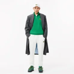 Sweatshirts*Lacoste Loose Fit Zip Neck Badge Accent Sweatshirt in Green