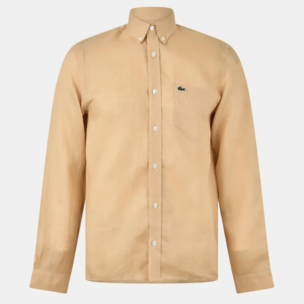 Shirts*Lacoste Ls Shirt in Beige