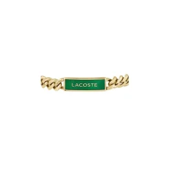Jewellery-Watches*Lacoste Mens Fence Enamel Bracelet in Gold