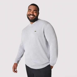 Knitwear*Lacoste Mens Knitted Jumper in Grey