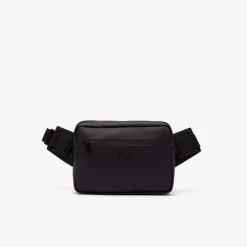 Bags*Lacoste Naos Piqué Crossbody Bag in Black