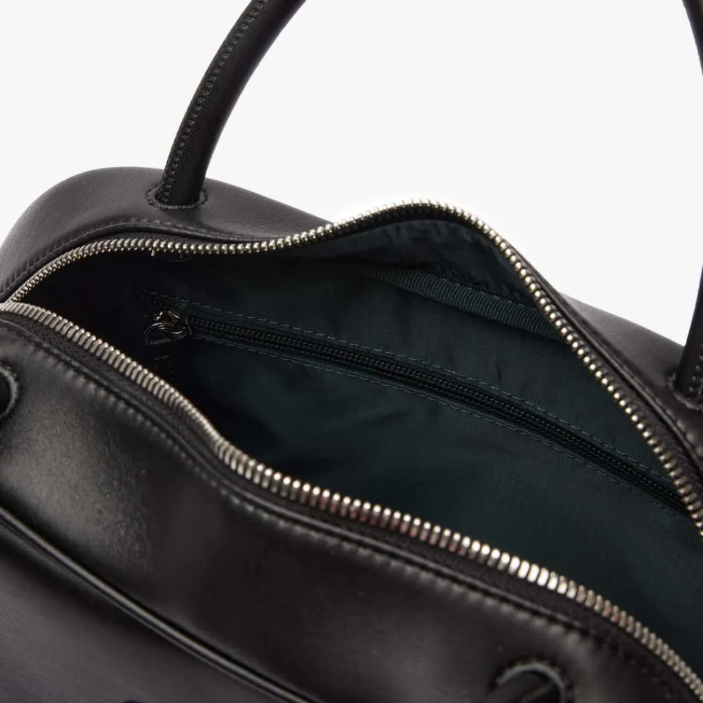 Bags*Lacoste Naos Piqué Crossbody Bag in Black