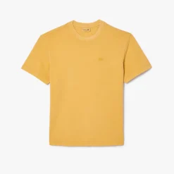 T-Shirts And Vests*Lacoste Natural Dyed Cotton T-Shirt in Orange