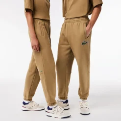 Trousers*Lacoste Organic Cotton Fleece Sweatpants in Brown