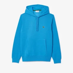 Sweatshirts*Lacoste Organic Cotton Hoodie in Blue