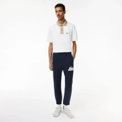 Trousers*Lacoste Organic Cotton Sweatpants in Navy