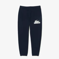 Trousers*Lacoste Organic Cotton Sweatpants in Navy