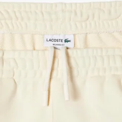 Trousers*Lacoste Organic Cotton Track Pants in Cream