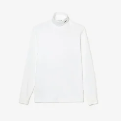 T-Shirts And Vests*Lacoste Organic Cotton Turtleneck T-Shirt in White