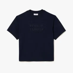 T-Shirts And Vests*Lacoste Oversized Cotton Tennis Embroidery T-Shirt in Blue