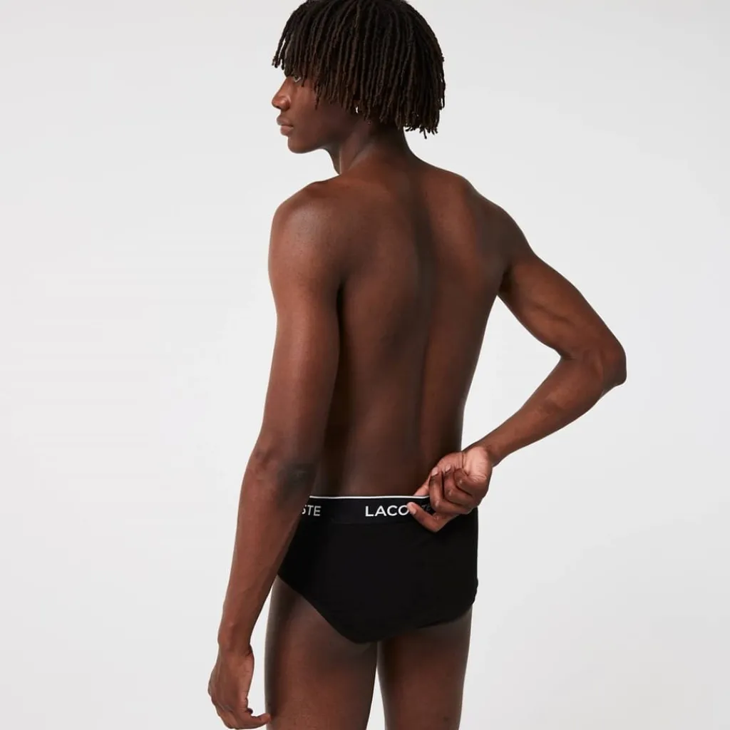 Underwear And Socks*Lacoste Pack Briefs in Black