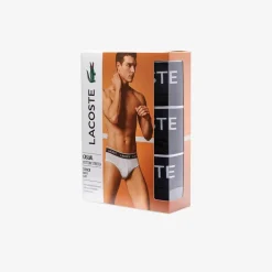 Underwear And Socks*Lacoste Pack Briefs in Black