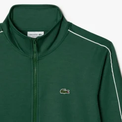 Tracksuits*Lacoste Paris Piqué Zip Front Track Jacket in Green