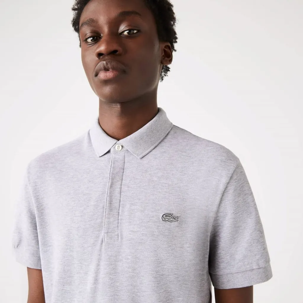 Polo Shirts*Lacoste Paris Polo Shirt in Grey