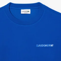 Sweatshirts*Lacoste Piqué Badge Accent Sweatshirt in Blue