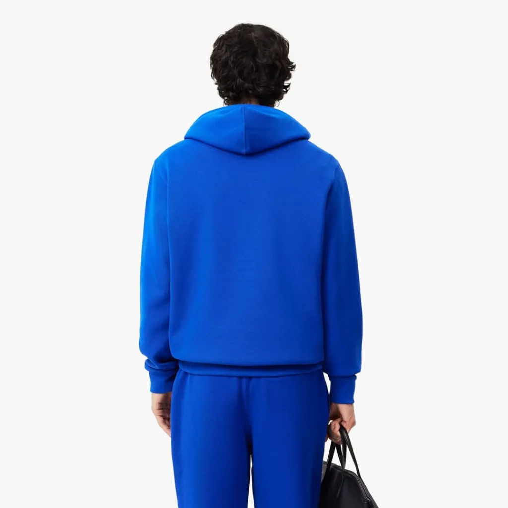 Sweatshirts*Lacoste Piqué Hoodie in Blue
