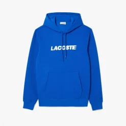 Sweatshirts*Lacoste Piqué Hoodie in Blue
