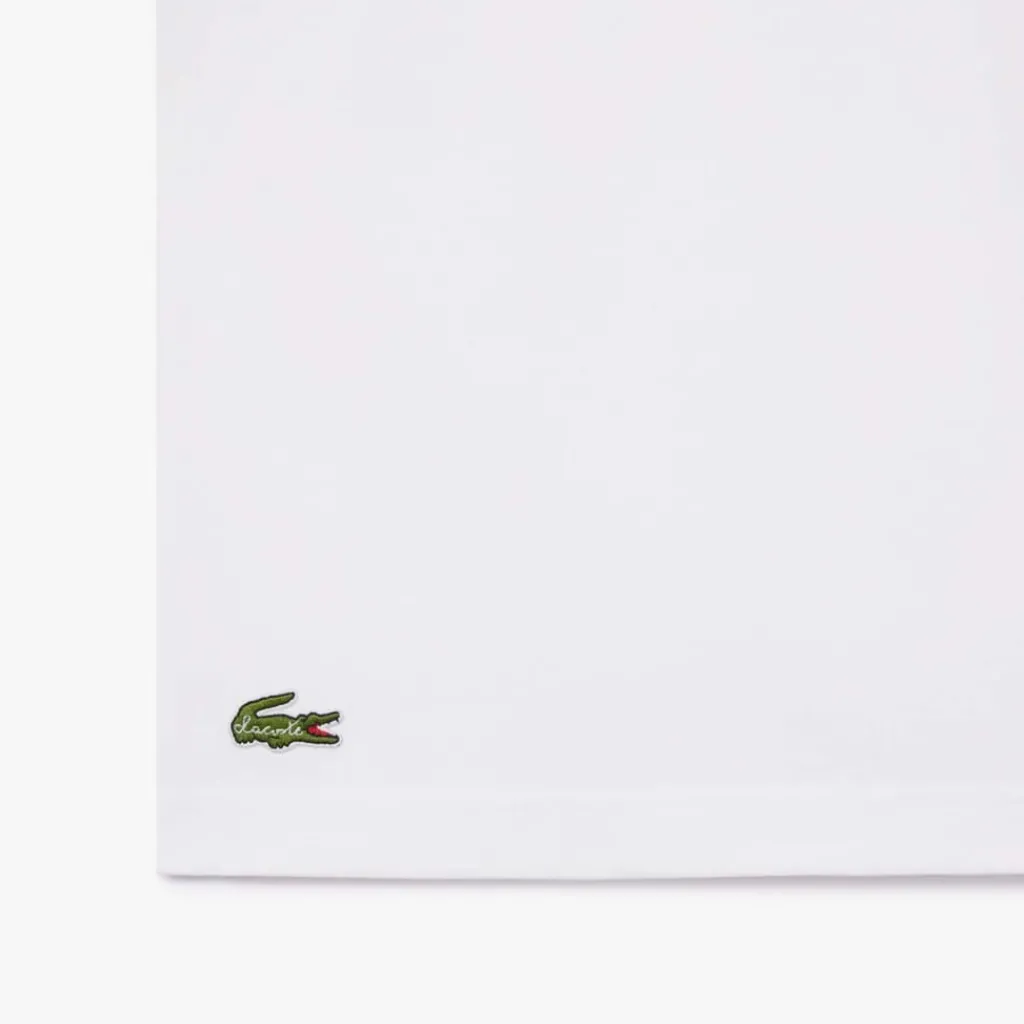 T-Shirts And Vests*Lacoste Print Cotton T-Shirt in White