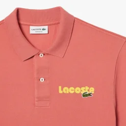 Polo Shirts*Lacoste Regular Fit L.12.12 Washed Effect Polo Shirt in Red
