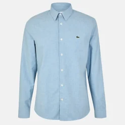 Shirts*Lacoste Regular Fit Long Sleeve Shirt in Blue