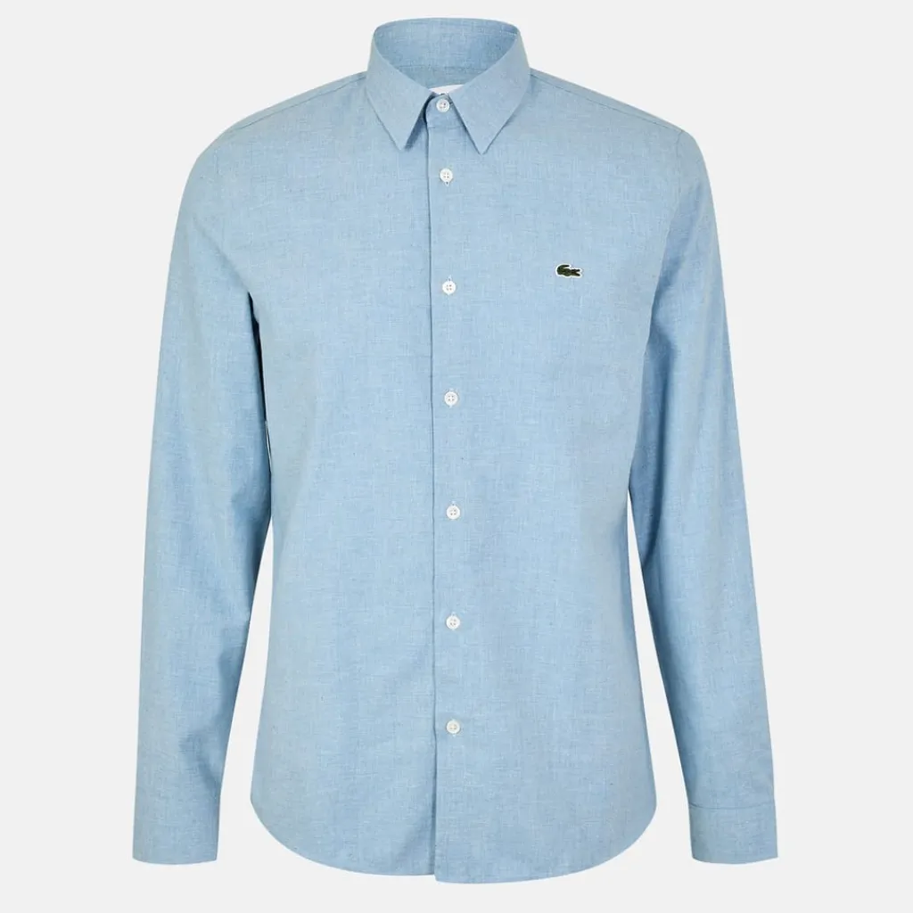 Shirts*Lacoste Regular Fit Long Sleeve Shirt in Blue