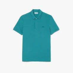 Polo Shirts*Lacoste Regular Fit Paris Stretch Piqué Polo Shirt in Green