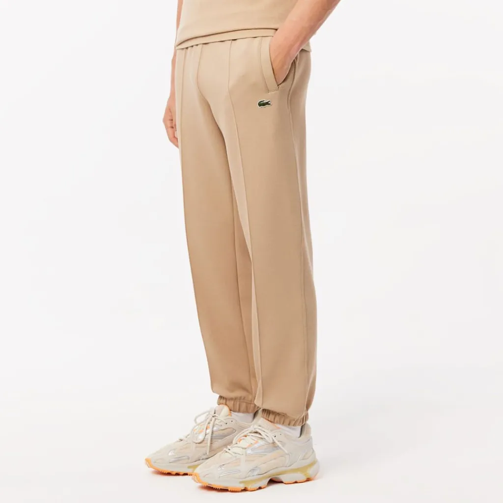 Trousers*Lacoste Regular Fit Piqué Sweatpants in Beige