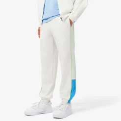 Trousers*Lacoste Regular Fit Piqué Sweatpants in White blue