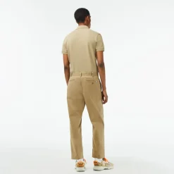 Trousers*Lacoste Skinny Fit Stretch Cotton Chinos in Brown