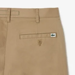 Trousers*Lacoste Skinny Fit Stretch Cotton Chinos in Brown